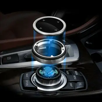 

Trim Multimedia Knob Cover​ Black Drive Car Big Multi Media Knob Cover
