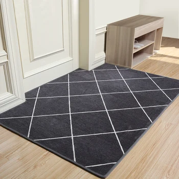 

Home Mat 50-100cm Geometric pattern Simple Style Machine Made Jacquard carpet Doormat Floor carpet High grade Coffee table mats