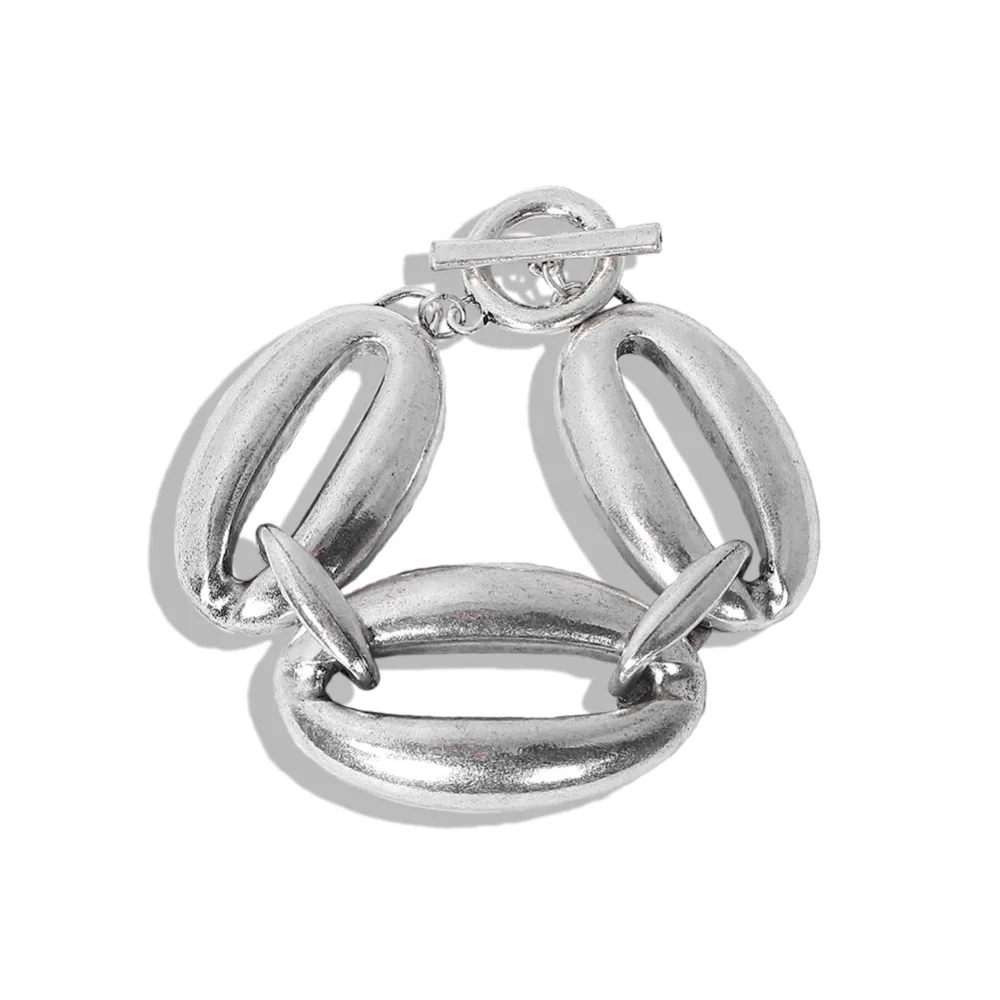 Girlgo ZA, панк, большое металлическое ожерелье-чокер для женщин,, новейшая мода, Круглый Макси-воротник, ожерелье, массивные украшения, рождественские подарки