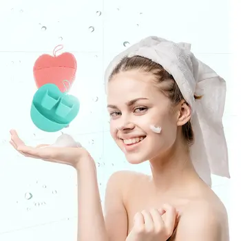 

Manual Silicone Face Cleansing Brush Remover Silicone Anti-Bacterial Silicone Material Clean And Exfoliate For All Skin 1 Pcs