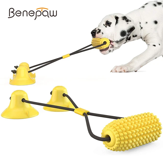 Benepaw Tug Of War giocattoli interattivi per cani doppia ventosa cibo per  mais giocattoli per animali domestici corda resistente al morso gioco per  cuccioli ansia calmante - AliExpress