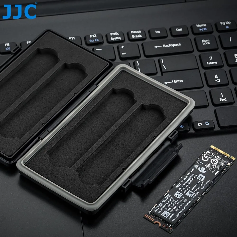 4 Slots SSD Protective Case Storage Box for M.2 2280 Solid State Drive Water-Resistant Shockproof