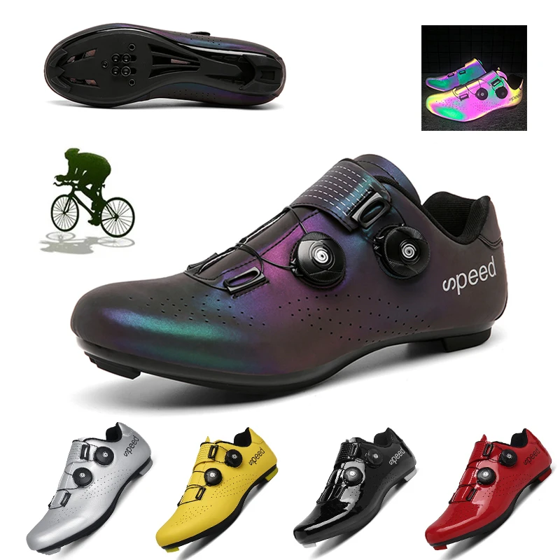 

MTB Cycling Shoes Men Self-Locking Professional Athletic Bicycle Shoes Sapatilha Ciclismo Breathable Sneakers Big Size 36-47