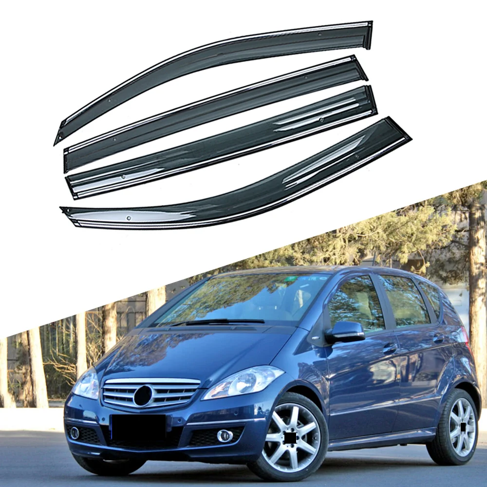 Для Mercedes-Benz A-Class 2004-2012 W169 окна автомобиля Защита от солнца и дождя козырьки щиток Защитная крышка Накладка рамка наклейки