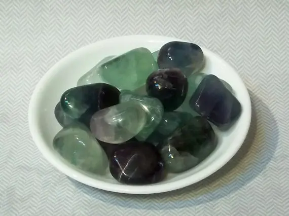 Wholesale 3pcs 100% Natural Rainbow Fluorite Stone Tumbled Healing Gem stone Sea Glass Stones 20-25mm | Украшения и аксессуары