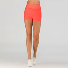 Женские шорты для йоги с антицеллюлитной текстурой, быстросохнущие, летние, весенние, однотонные, для фитнеса, спортзала, розовые шорты для занятий спортом