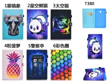 

Flip Stand TPU+PU Leather Skin Cover Magnetic Smart Funda Case For Samsung Galaxy Tab A 8.0 2017 T380 T385 SM-T380 SM-T385 Coque
