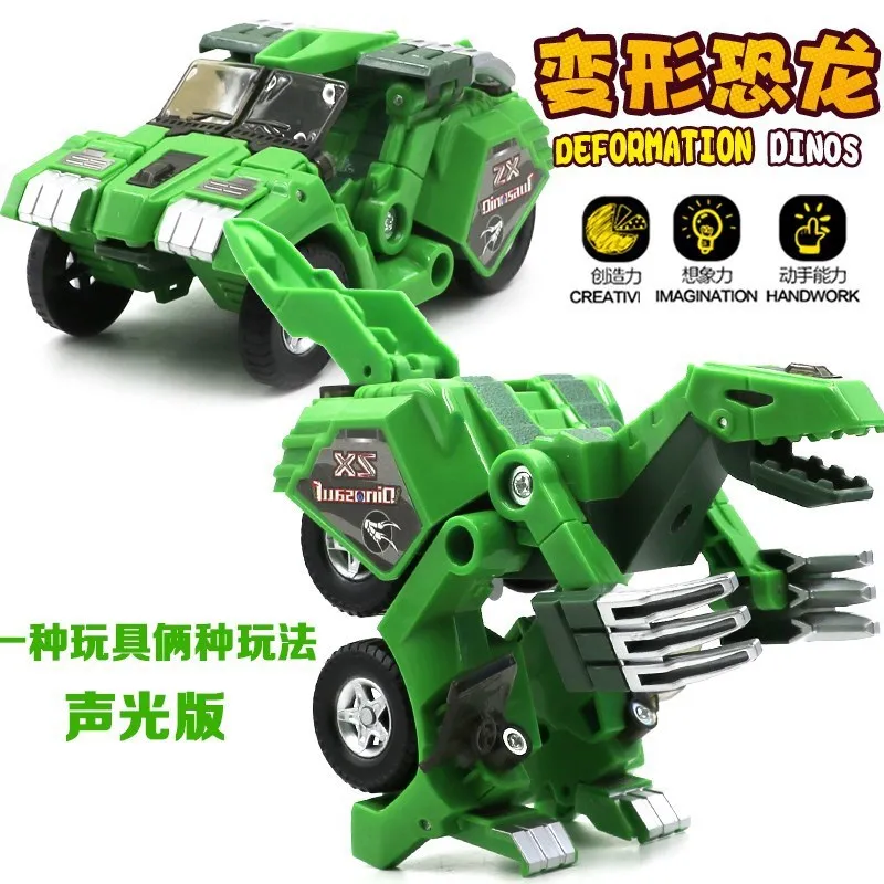 

Variant Car kong long New Style Pterosaur Robot Car Transformation Dinosaur Toy Boy 7 Children Gift Sound And Light Sickle