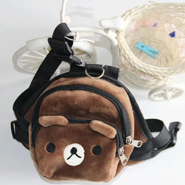 New Cute Durable Nylon Pet Backpack for Small Medium Dogs Convenient Portable Large-capacity Dog Snack Bag Dog Backpack Free 3