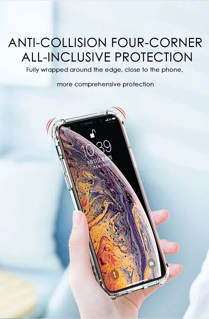 Luxury Transparent Shockproof Silicone Case For iPhone 11 X Xr Xs Max Case 13 12 11 Pro Max 8 7 6s Plus Case Silicone Back Cover iphone 12 leather case
