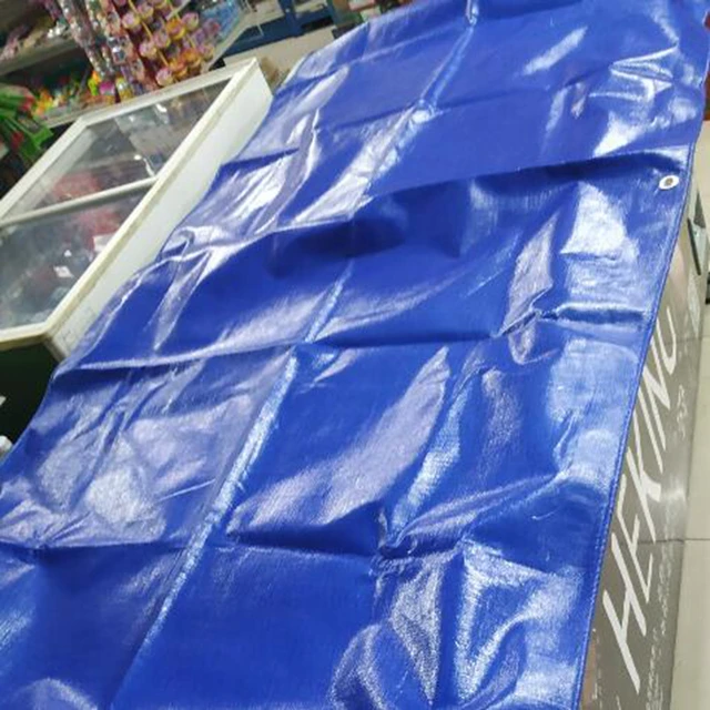 1 Db Kék Kerti Eső Vitorlás Ultra Könnyű Vízálló Műanyag Ponyha Otthoni Kert Megvastagodott Esőálló Ruhák Testreszabott Méret - Image 2