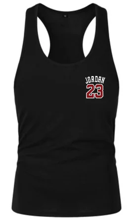 Летний бренд Jordan 23 Мужской хлопковый жилет с мужской фитнес костюм camisetas хип-хоп без рукавов - Цвет: 1