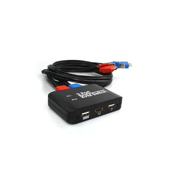 

KVM switch HDMI switcher two in one out HD mouse and keyboard switcher KVM2 port 4K