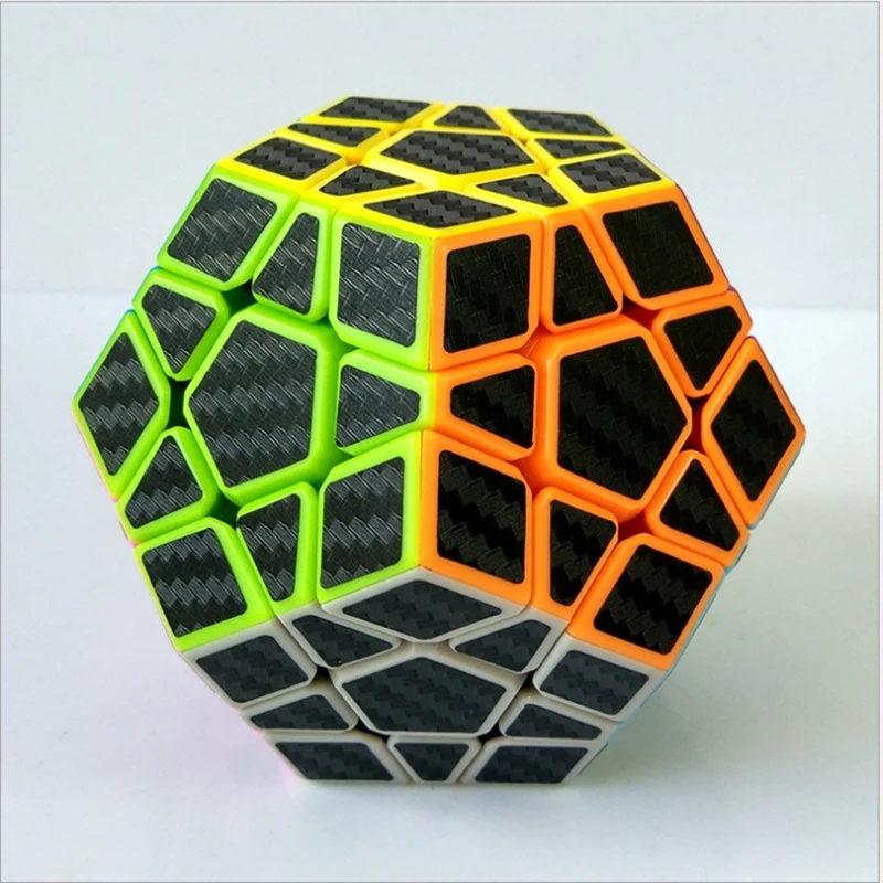 ZCUBE 3X3 карбоновое волокно megaminxeds cube Z-cube углеродного волокна 3x3x3 Додекаэдр Скорость cube ZCUBE 12-сторонние Cubo Magico, пазл - Цвет: carbon fiber