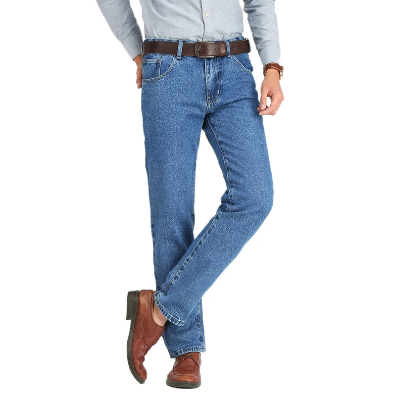 Men Business Jeans Classic Spring Autumn Male Skinny Straight Stretch Brand Denim Pants Summer Overalls Slim Fit Trousers 2019