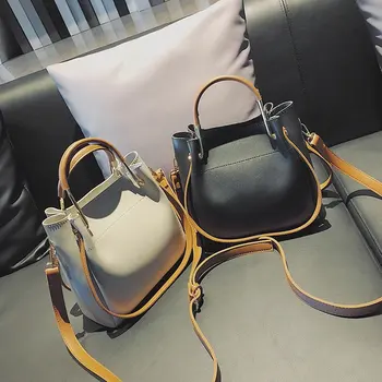 

Summer New Women's Bag Atmosphere Bucket Bag Shoulder Bag Women's Simple Portable Messenger Bag