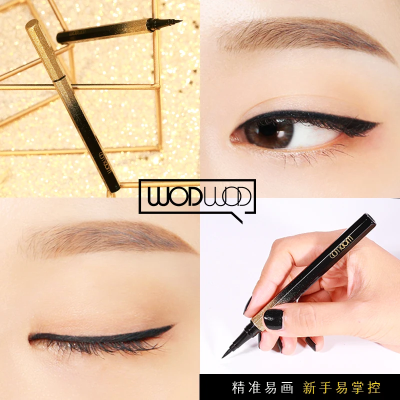 Silver River Star Eyeliner Pen Cool Black Waterproof Quick-Drying Long lasting Smooth Natural Pigment Beauty Eye Makeup Tool