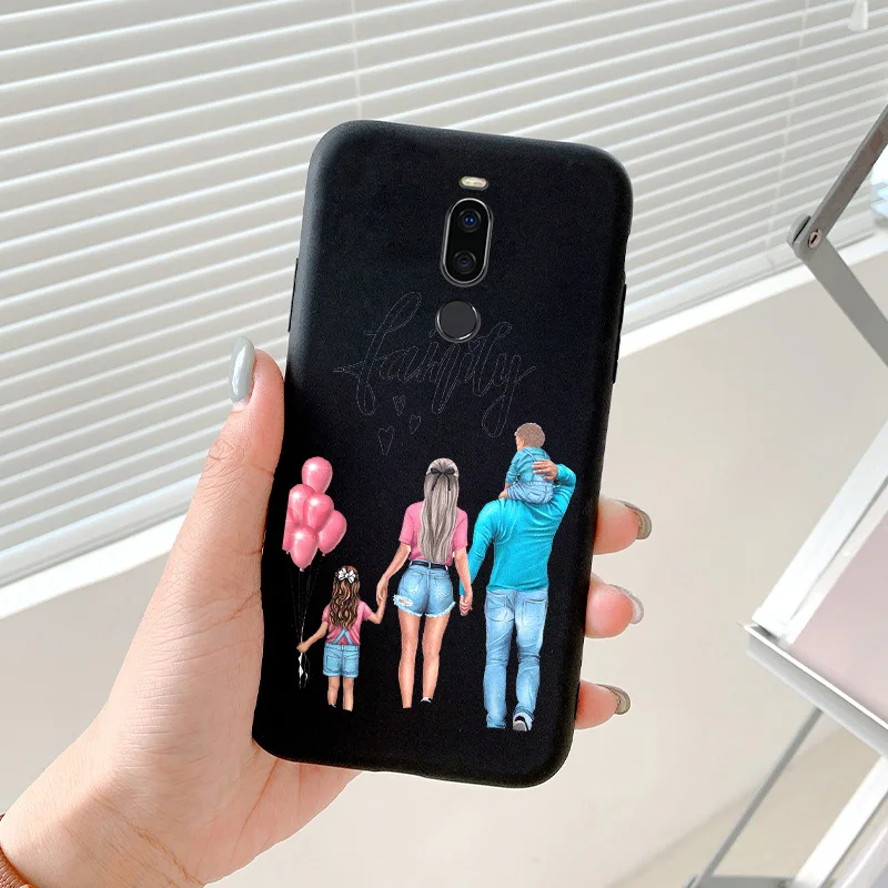 meizu cover For Meizu Note 8 Case Mother And Daughter Phone Cover For Meizu Note 9 Shell Painted Silicone Phone Protection Cover cases for meizu belt Cases For Meizu