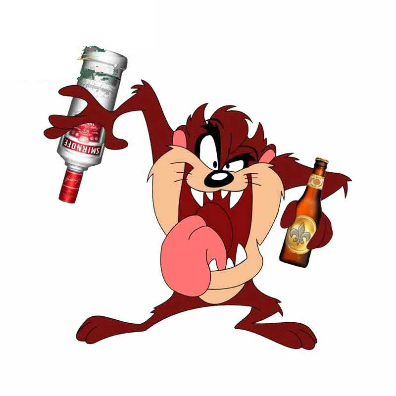 

Cartoon Taz Motorcycle Decal Fine Car Stickers For VAN ATV Air Conditioner Windshield Car Decoration Accessories KK13*13cm