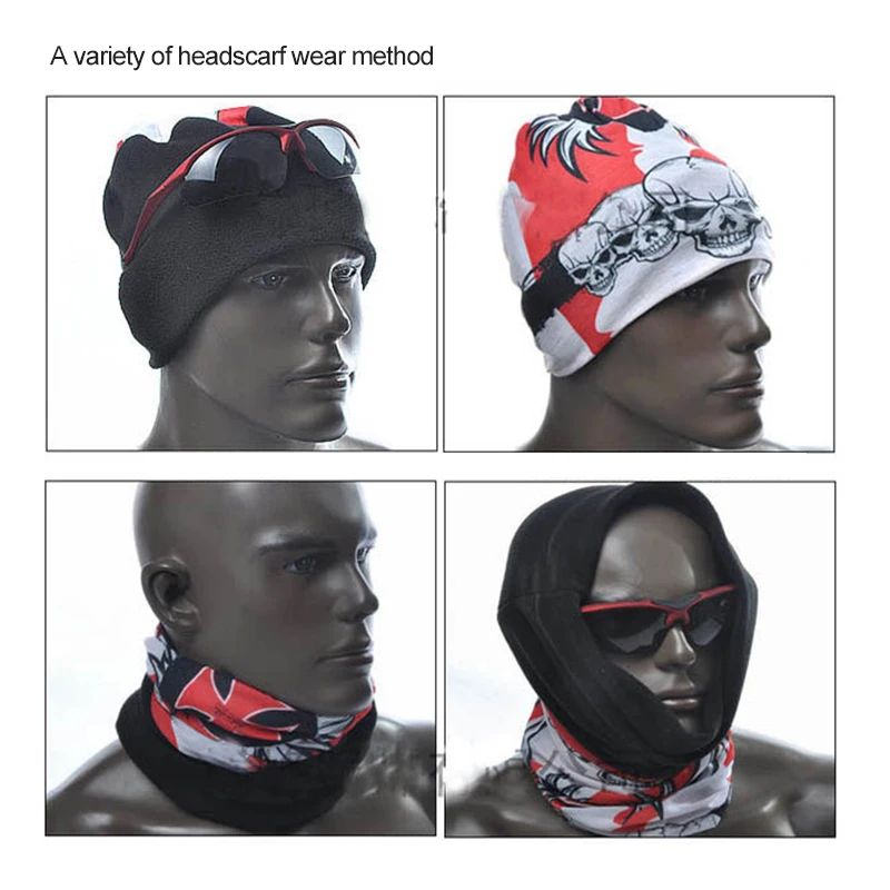Хэллоуин маска ниндзя бесшовный Череп Скелет Джокер, клоун трубка маска для лица и шеи шарф мотоцикл велосипед Охота Открытый маски для лица