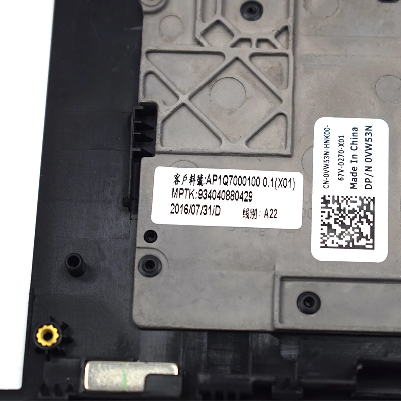 Подлокотник для ноутбука, верхний чехол для Dell Alienware 13 R3 Black palmest VW53N 0VW53N 3JTWK 03JTWK AP1Q7000100