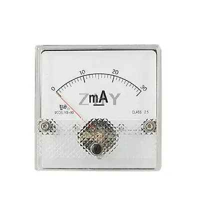 DC 0-30mA текущая Панель Амперметр измерительный прибор 2,5% YS-80