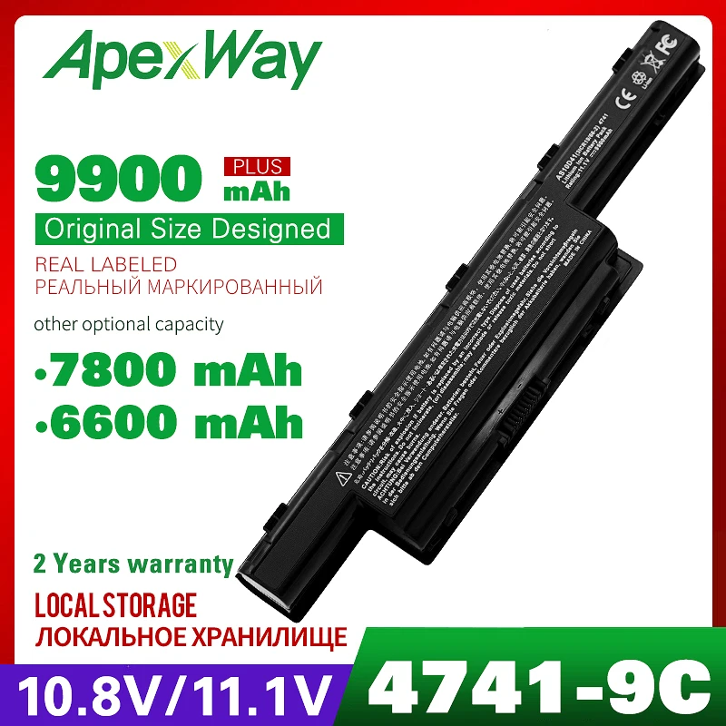 9 ячеистая для ноутбука батареи acer Aspire 5253 г 5251 5252 5333 5336 5349 5350 5551 5551G 5552 5552G 5560 5560G 5733