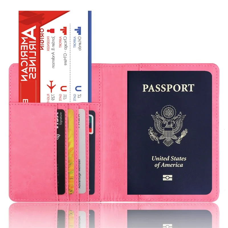 Mcneely Rfid Блокировка Обложка для паспорта США Обложка для паспорта американские обложки для паспорта для девочек чехол для паспорта кошелек