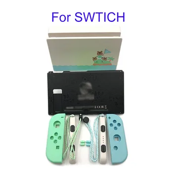 

Animal Crossing Console & Joy-con Housing Case buttons Original quality Back Case Rear Cover Panel Frame For Nintendo Switch