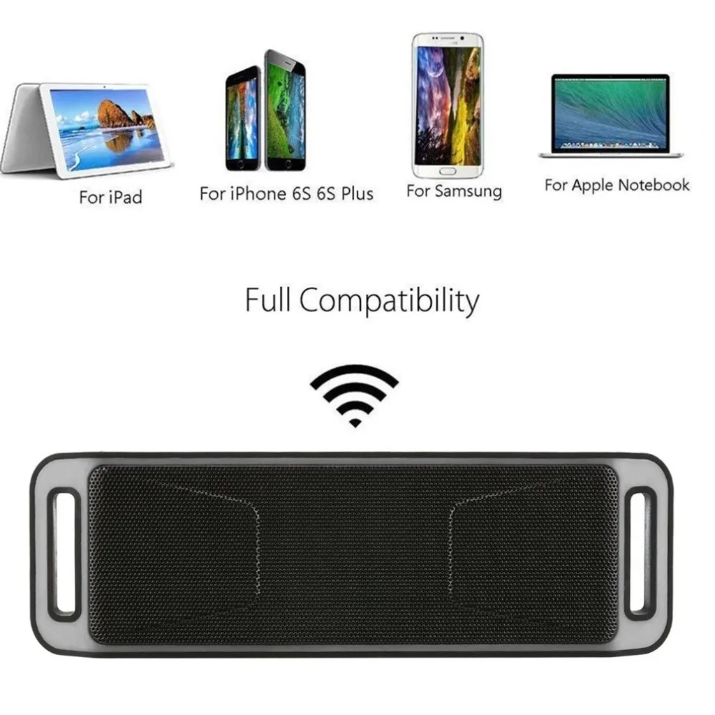 Новинка Портативный беспроводной Bluetooth динамик стерео перезаряжаемый с вызовом FM TF карта USB AUX для iPhone ipad дропшиппинг PP3