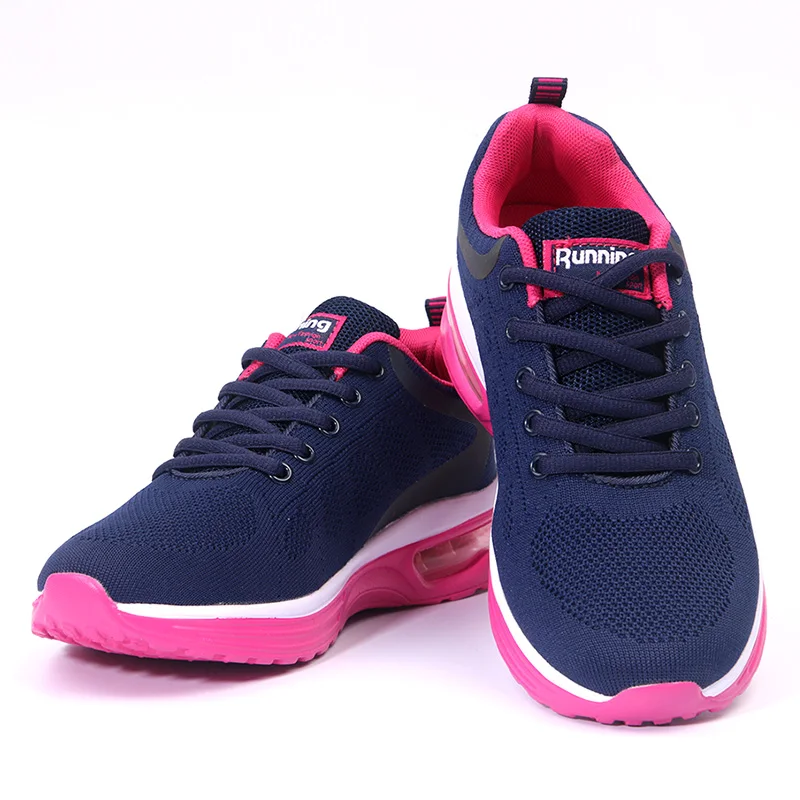 Женские повседневные кроссовки сетчатые дышащие на плоской подошве спортивная