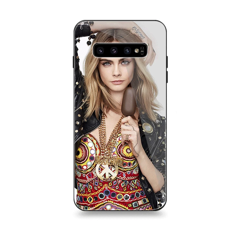 Мобильный чехол для телефона Стекло для samsung A10 A20 A30 A40 A50 A60 A70 S7 край S8 Plus Note 8 9 S10 моде queen платье принцессы для девочек - Цвет: G1