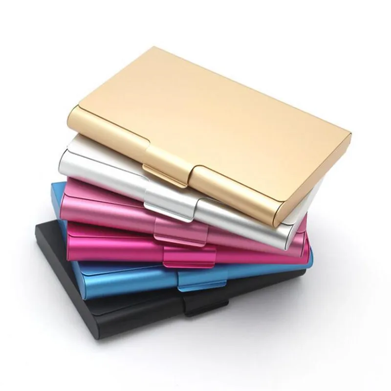 Wallet Card Holder Card Holder Credit Card Holder Business Card Holder Creative Business Card Case Stainless Steel Aluminum Holder Metal Box Cover Credit Men