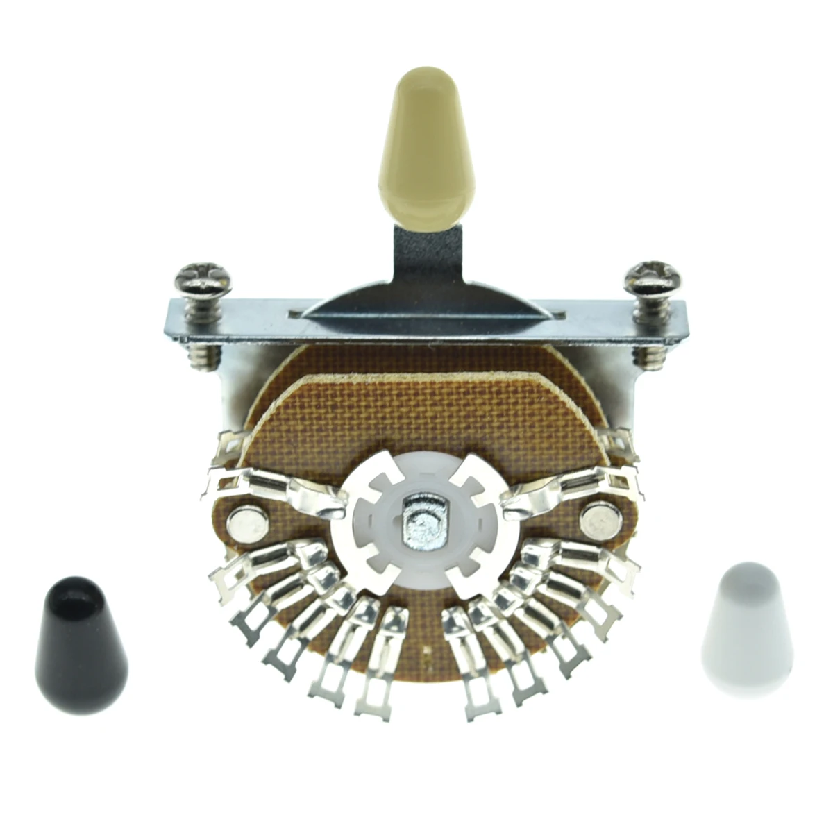 Vias para Guitarra Dupla para Guitarras com - Divisor de 5 Kaish-interruptor Super Interruptor Polegadas Bolacha Preto - Marfim Ponta Branca 4 - Image 6