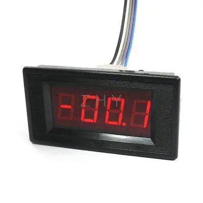 

Red LED Display Black Panel Meter 4Wire Digital Voltmeter DC 0-50V