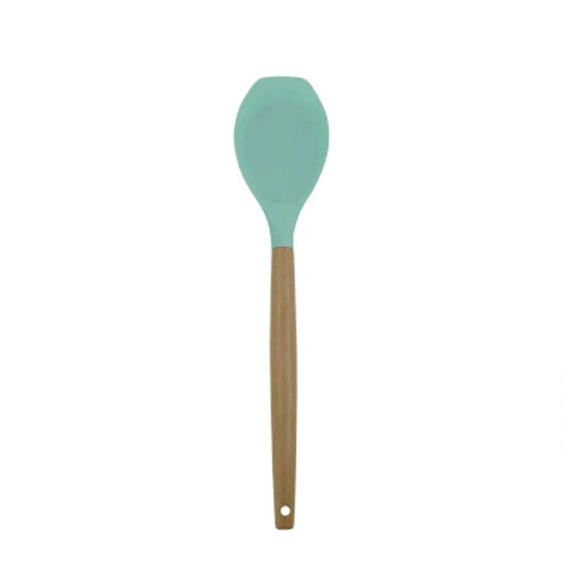 1PC Nordic Style Silicone Kitchen Utensils Set Nonstick Spatula Cooking Utensil Tong Ladle Turner Cooking Gadget Cooking Baking Tool - Color: 1PC