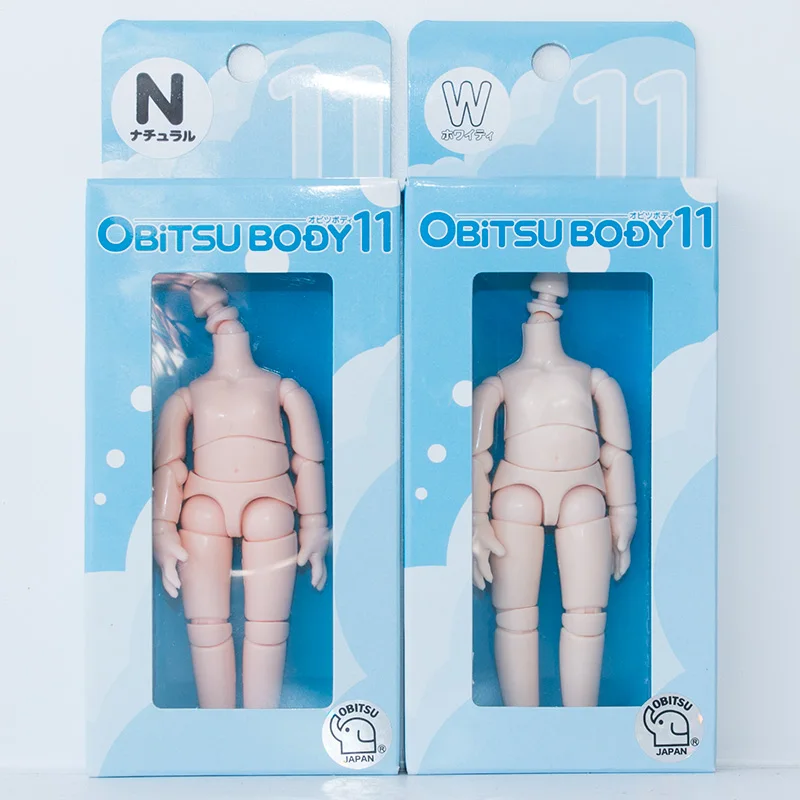Corpo Obitsu Originale 11 Ob11 Bambola Snodata A Sfera 1/12 Parte Per 11Cm Bjd Figura Mobile Pelle Naturale/Bianca Femmina/Ragazze