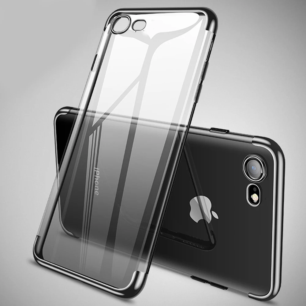 For iPhone SE SE2 Case Hight Transparency TPU Cover Soft Clear Phone