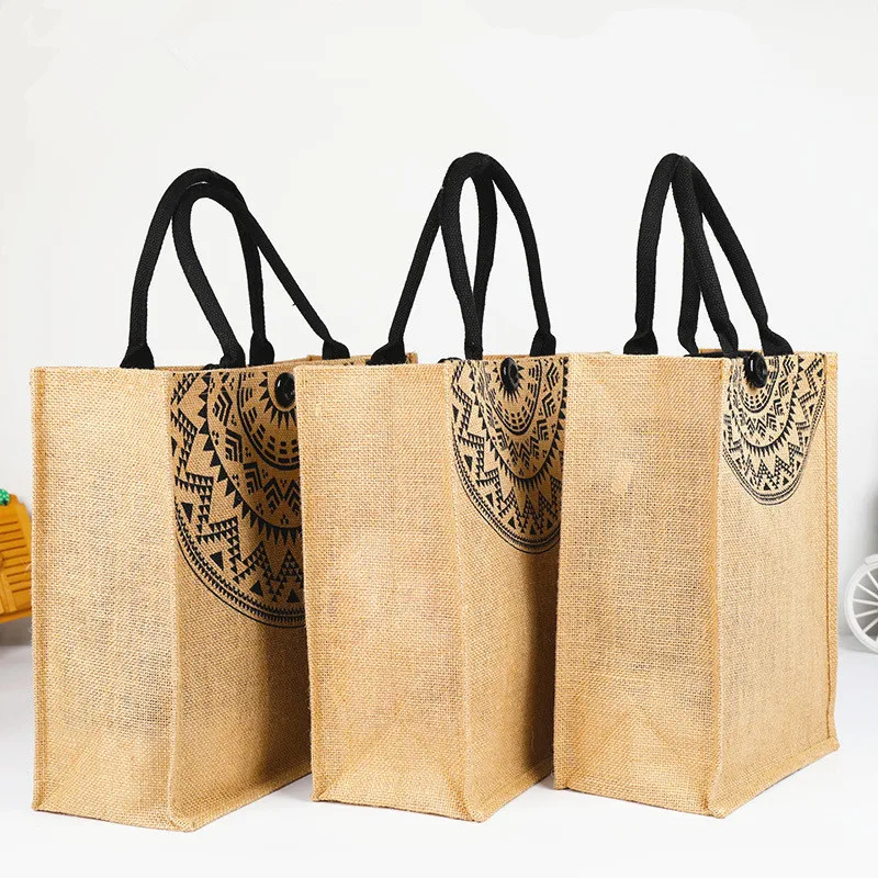 

New High Quality Women Linen Luxury Tote Large Capacity Female Casual Shoulder Bag Lady Daily Handbag Fresh Beach Shopping Bag
