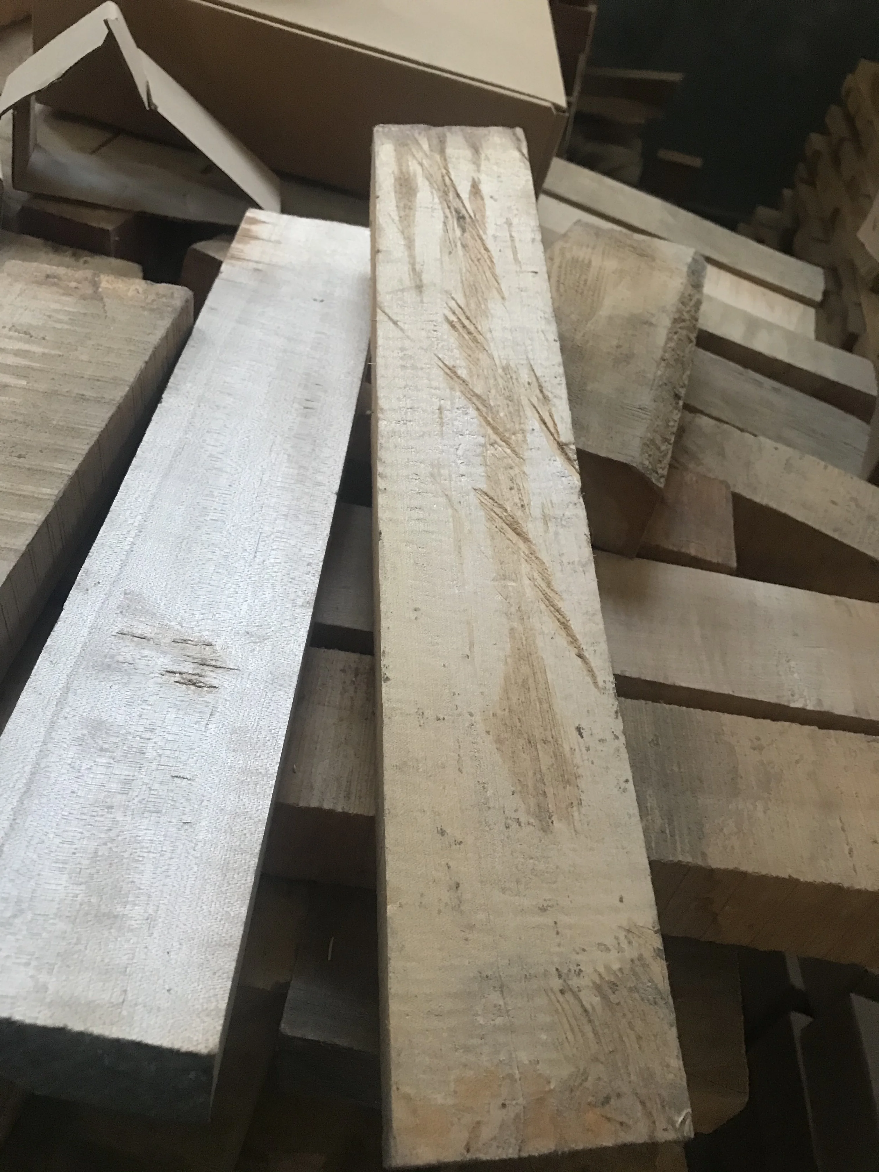 Maple Wood Material for Luthier, Square Neck, DIY, 1 PC, 1/4, 1/2, 3/4, 4/4