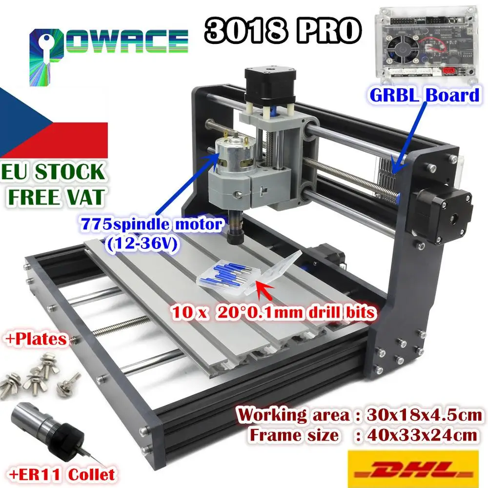 [ЕС Бесплатная доставка] USB 3018 Pro 3 осевой DIY Мини GRBL Контроль PCB ПВХ лазерная