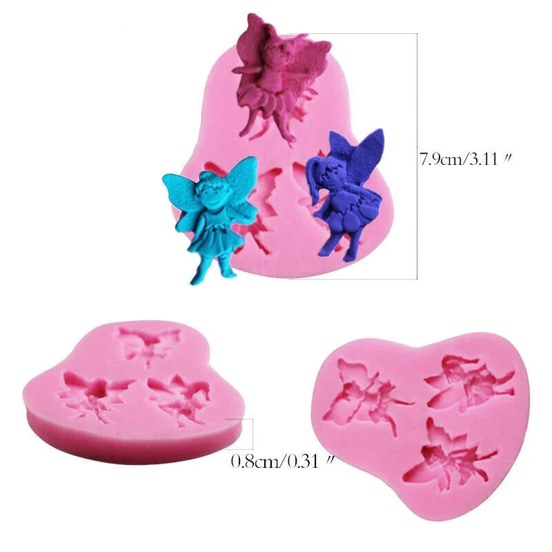 Fairy Angel Girl Silicone Mould Cake Chocolate Icing Baking Mold Fondant Tools Decorating mold | Дом и сад