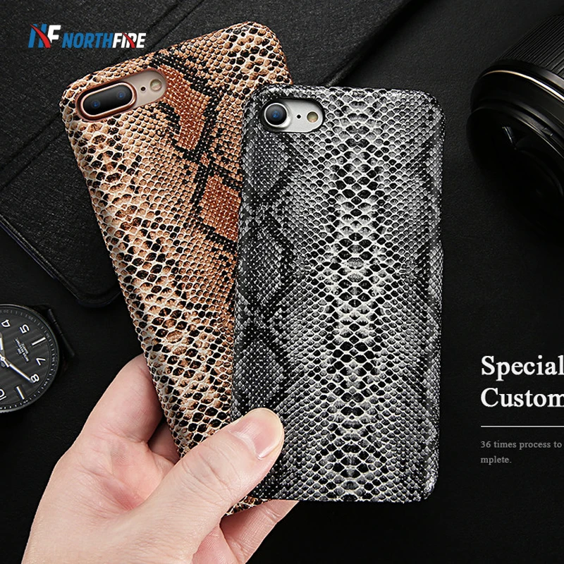 

NORTHFIRE Snake Skin Phone Case For iPhone 11/11 Pro Max 8 7 6s Plus Case Hard PC Retro Case For iPhone X XS Max XR Cover Fundas