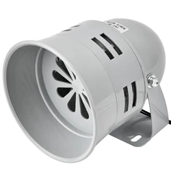 STKJ Motor Siren Alarm Speaker Security Warning Alarm 40W Pure Copper Motor Alarm System Gray Large Sound Housing Security Alarm