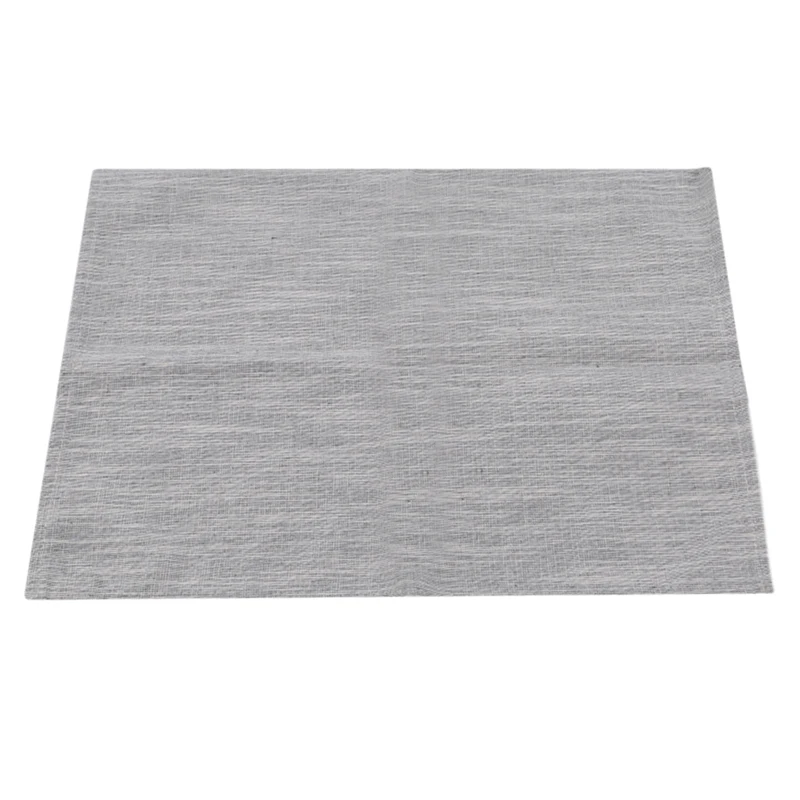 light gray L Новое поступление, льняные теплоизоляционные коврики, модные льняные хлопковые салфетки, коврик для обеденного стола, тканевые салфетки, салфетки - Цвет: light gray L