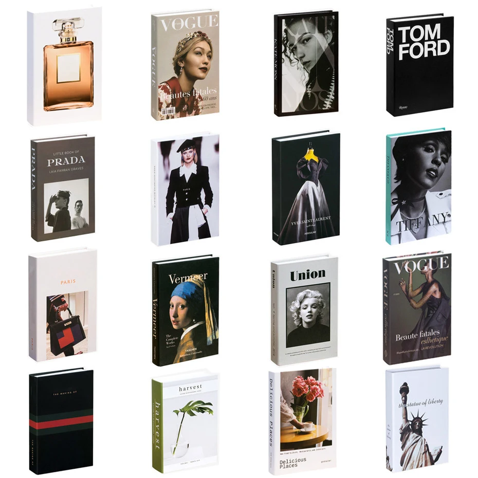 

VIP Fake Book Decoration Creative Nordic Simple English Decorative Book Christmas Coffee Decoration Hotel Simulation Book Model