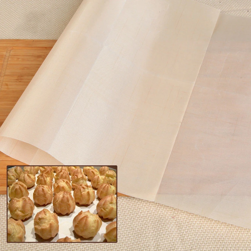 Baking Cloth 30*40cm/40*60cm Reusable Non-stick Oil Baking Cloth Sheet Pastry Oilpaper Heat-resistant Pad Oil Paper Mat Outdoor BBQ Tools