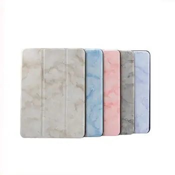 

For iPad mini 4/5 PU Leather Marble Pattern Tablet Protection Case with Bracket Pen Slot