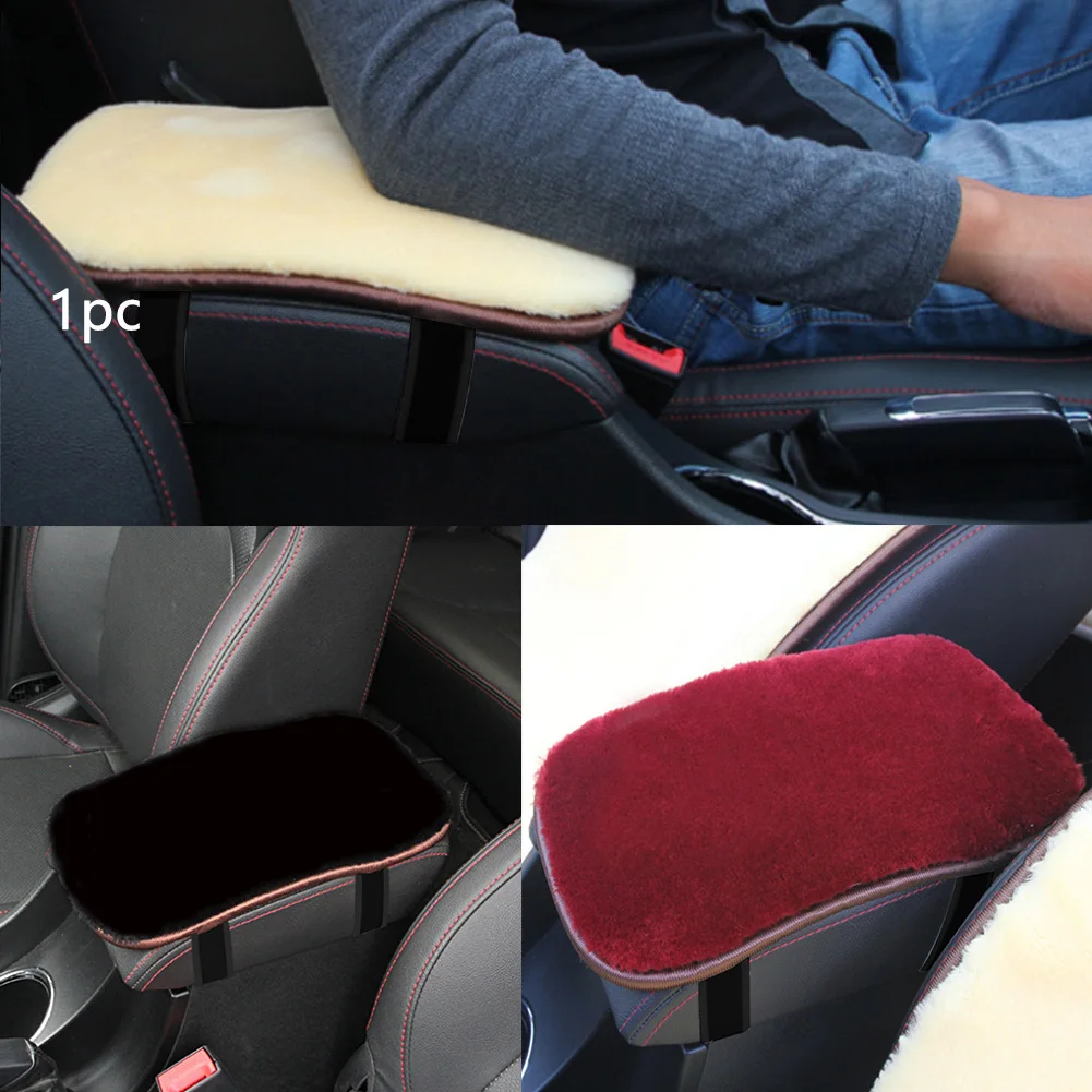 Мягкая подушка автомобильный подлокотник пылезащитный Авто коврик для интерьера Универсальный Стайлинг против царапин плюшевая консоль чехол для сиденья Центральная коробка