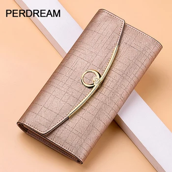 

Luxury fashion 2020 New women's bag, cowhide, three-fold cowhide, long-sleeved woman, European beauty, hand bag moda mujer 2018